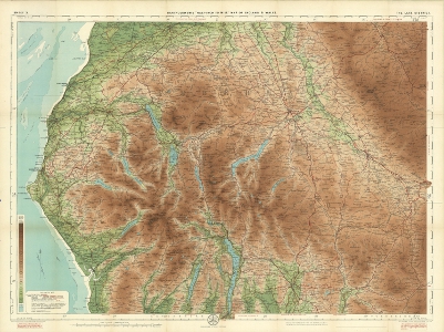 J.G.Bartholomew’s ½-inch Lake District Map, 1924