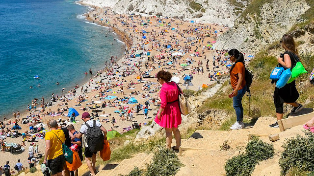 beach at Durdle Door