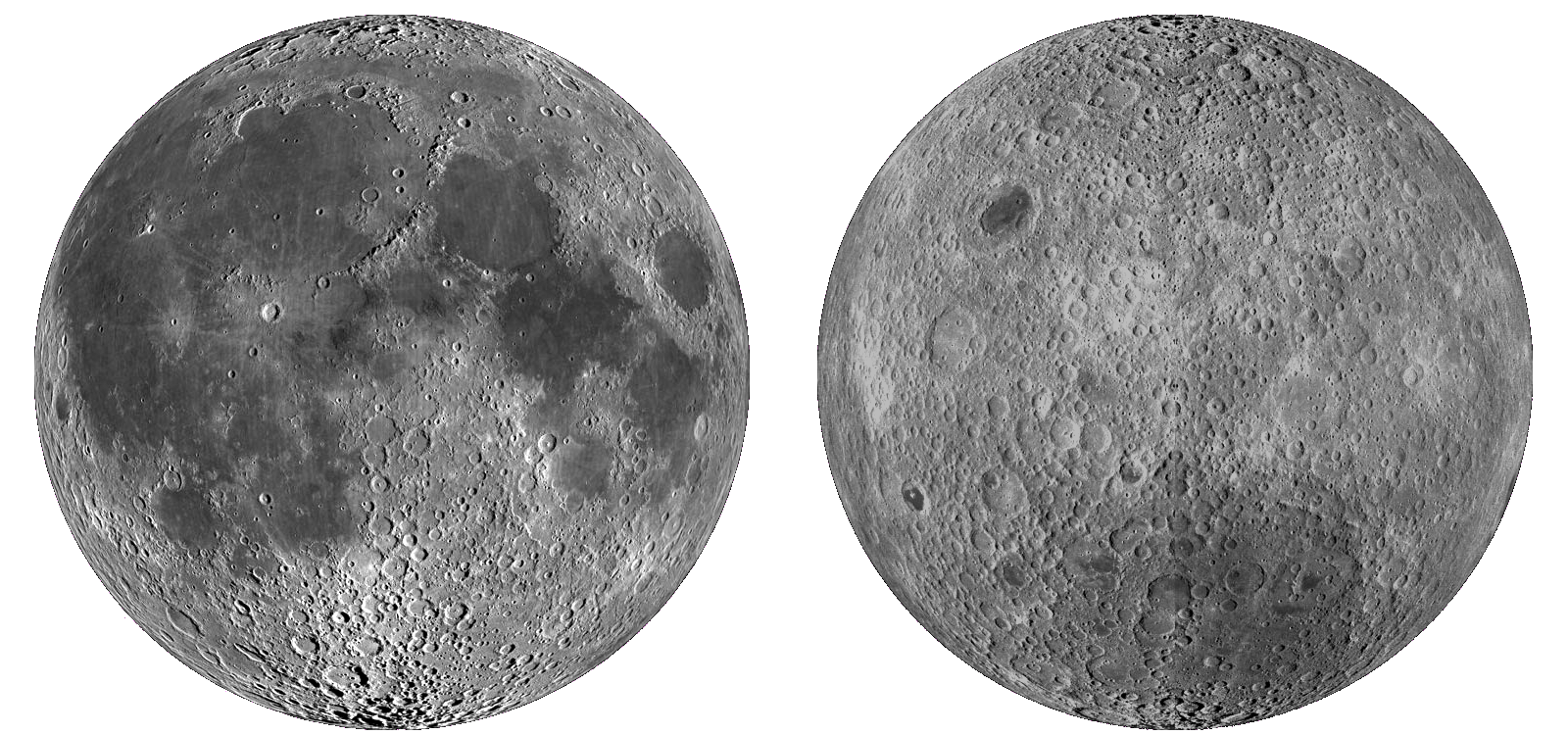 moon near and far side